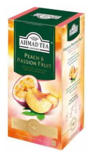 Чай черный AHMAD TEA "Персик и маракуйя" 25х1,5г
