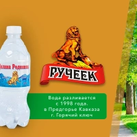 Долина родников вода питьевая газированная  0,5л