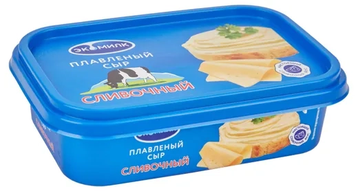 Сыр ЭКОМИЛК плавленый сливочный 200 г 55%
