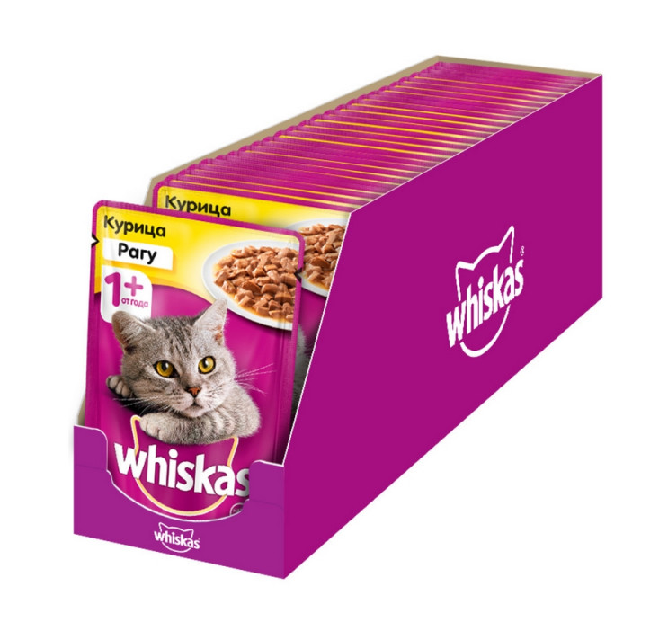 WHISKAS рагу с курицей 85 г