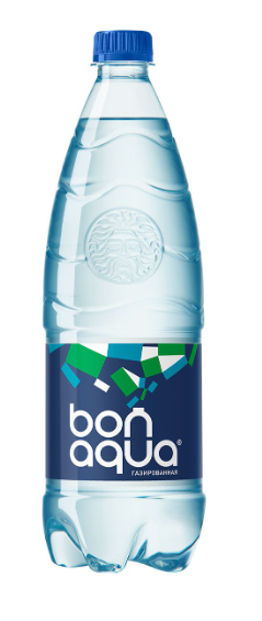 Вода питьевая BONAQUA газированная 1 л