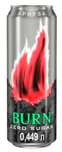Напиток энергетический BURN Арбуз без сахара 0.449 л