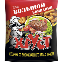 Сухарики ХРУСТ ржано-пшеничные жареное мясо с лучком 100 г