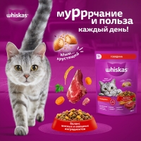 WHISKAS подушечки паштет с говядиной 350 г