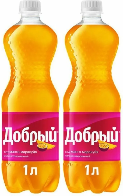 Напиток ДОБРЫЙ "Манго-маракуйя" газированный 1 л
