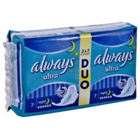 Прокладки гигиенические Always Duo Ultra night уп.7х2