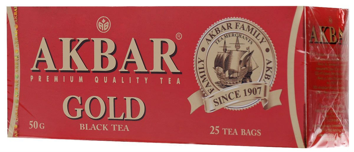 Чай черный AKBAR "Gold" 25х2г