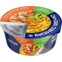 Лапша БИЗНЕС МЕНЮ с куриным филе с приправами и овощами 110 г