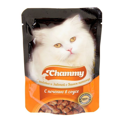 CHAMMY с печенью в соусе 85 г CHAMMY с печенью в соусе 85 г