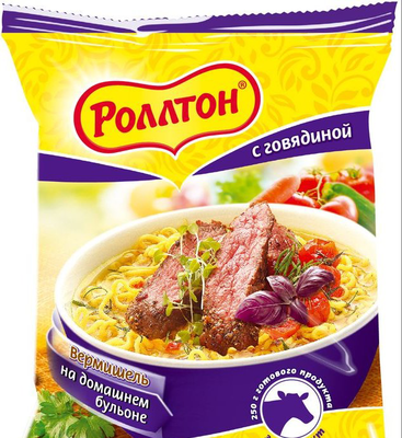 Вермишель РОЛЛТОН на домашнем бульоне с говядиной 60 г Вермишель РОЛЛТОН на домашнем бульоне с говядиной 60 г