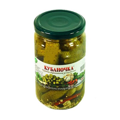 Корнишоны КУБАНОЧКА маринованные 360 г