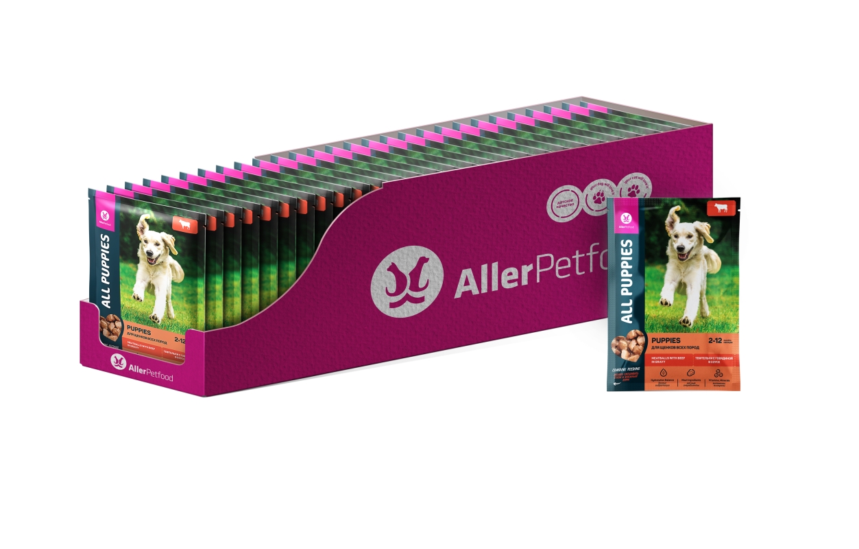 AII Puppies с говядиной и ягненком в соусе 85 г
