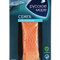 Семга РУССКОЕ МОРЕ филе-кусок слабосоленая 200 г