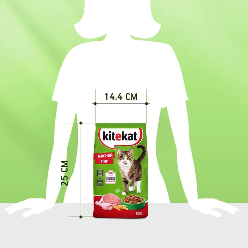 KITEKAT "Мясной пир" 800 г