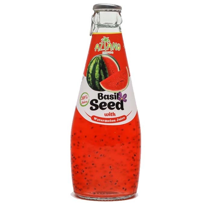 Нектар AZIANO Нектар AZIANO "Basil Seed" арбуз с семенами базилика 290 мл