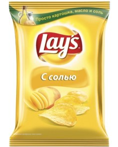 Чипсы LAYS из натурального картофеля с солью 140 г