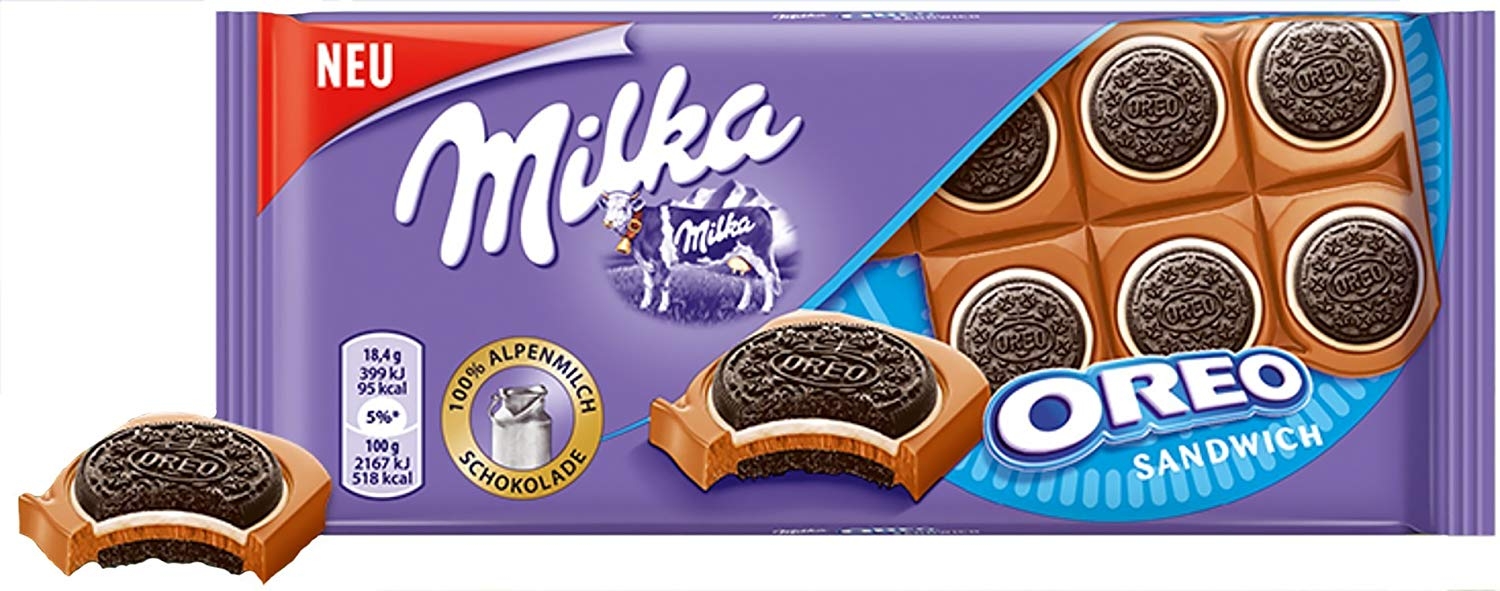 Шоколад MILKA "Oreo Sandwich" 92 г