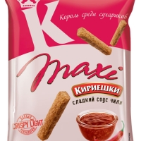 Сухарики КИРИЕШКИ Maxi кукурузно-ржаные сладкий соус чили 60 г