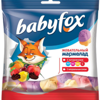 Мармелад жевательный BABYFOX "Бегемоты" 70 г