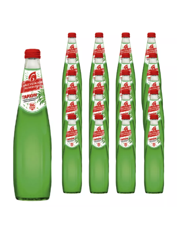 Напиток ЕЛИСЕЕВСКИЕ ЛИМОНАДЫ "Тархун" сильногазированный 0.5 л