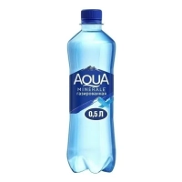 AQUA MINERALE Вода питьевая природная артезианская "AQUA" газированная 0.5