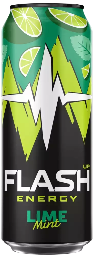 Флэш напиток энергетический Мятный лайм газированный  0,45л ж/б