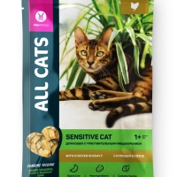 ALL CATS ALL CATS корм конс. д/кош. с чувствительным пищеварением Sensitive, пауч, 85 г
