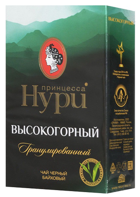 Чай черный ПРИНЦЕССА НУРИ "Высокогорный" 100 г гранулы