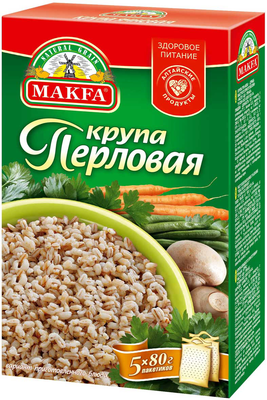 Крупа МАКФА перловая в пакетиках 5х80г