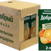 Напиток сокосодержащий ДОБРЫЙ апельсин-мандарин 2 л