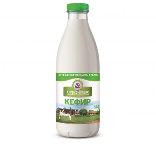 Кефир АГРОКОМПЛЕКС 900 мл 1% ПЭТ