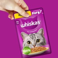 WHISKAS рагу с курицей для кошек старше 7 лет 85 г
