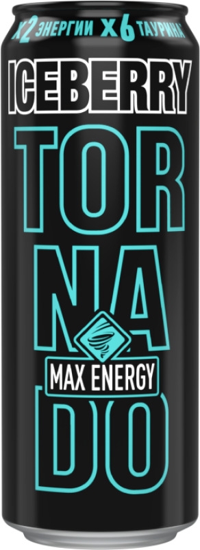 Напиток энергетический TORNADO Max Energy Iceberry 0.45 л
