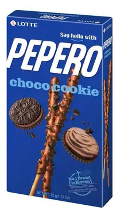 Соломка LOTTE "Pepero choco cookie" в шоколадной глазури 32 г