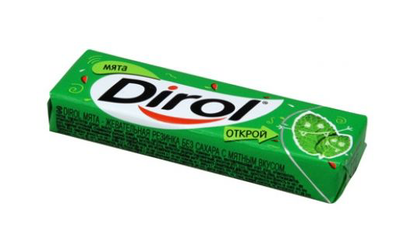 Жевательная резинка DIROL мята 13.6 г