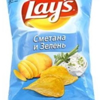 Чипсы LAY'S сметана и зелень 70 г