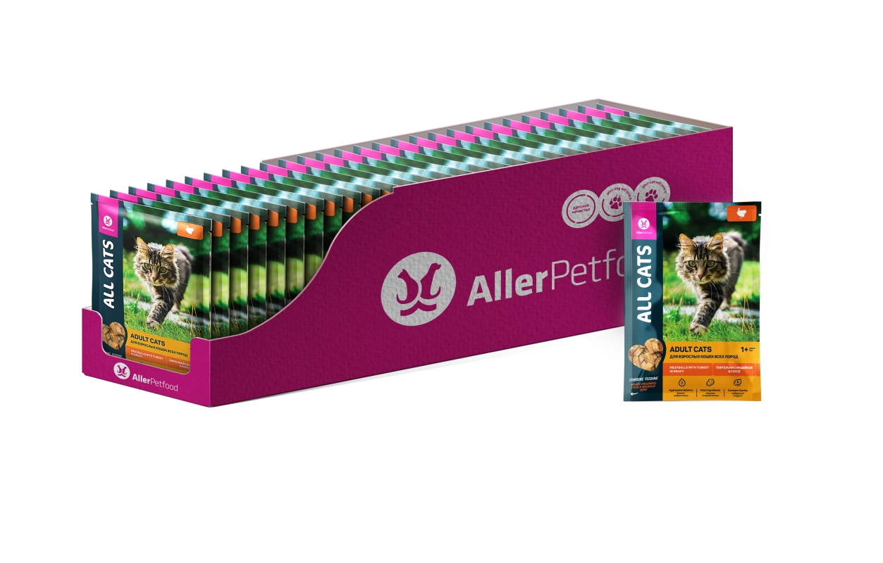 ALL CATS тефтельки с индейкой в соусе 85 г
