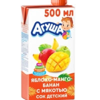 Сок АГУША яблоко-манго-банан 500 мл
