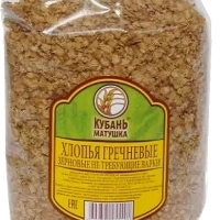Хлопья КУБАНЬ МАТУШКА гречневые 400 г
