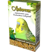 Зерносмесь ЛЮБИМЧИК с морской капустой для волнистых попугаев 500 г