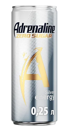 Напиток энергетический ADRENALINE Zero Sugar 0.25 л