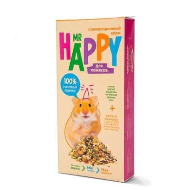 Корм ЗООГРАД "Mr happy"  для хомяков 400 г