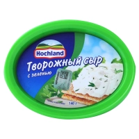 Сыр HOCHLAND творожный с зеленью 140 г 60%