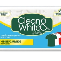 Мыло хозяйственное DURU "Clean & White" универсальное 120 г
