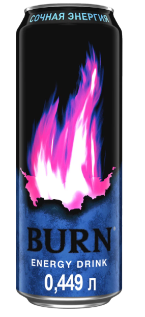 Напиток энергетический BURN Сочная энергия 0.449 л