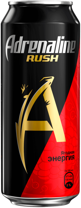 Напиток энергетический ADRENALINE Rush ягодная энергия 0.5 л
