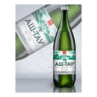 Вода минеральная АШ-ТАУ питьевая лечебно-столовая газированная 0.5 л с/б