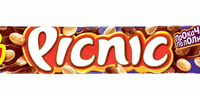 Батончик PICNIC "Big" с арахисом и изюмом в молочном шоколаде 76 г