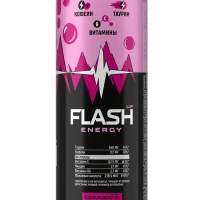 Флэш напиток энергетический  ENERGY "Bubble Gum" 0.45 л фиолетовый ж/б