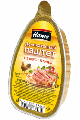 Паштет HAME "Деликатесный" из мяса птицы 105 г
